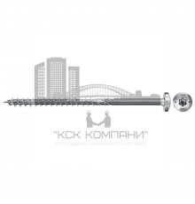 Шуруп полукруглый по дереву fischer FPF II PTP неполная резьба шлиц TX, 6x100 мм