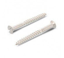 Шуруп-саморез потайной DIN 97 A4 по дереву прямой шлиц, 4x12 мм