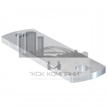 Скользящая пластина fischer FMFS DP4 для крепления кронштейнов FMPS гоц. сталь, 130x35x4 мм