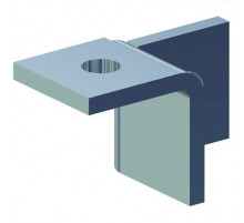 Уголок соединительный fischer FUF 180°L FVZ для системы FUS, R 40.5x41 мм