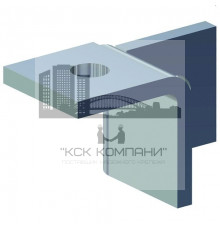 Уголок соединительный fischer FUF 180°L FVZ для системы FUS, R 40.5x41 мм