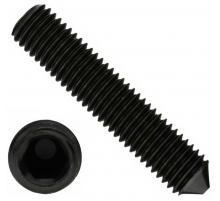 Винт установочный с коническим концом DIN 914 12.9 внутренний шестигранник ОКС, M12x20 мм