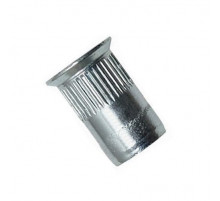 Заклепка-гайка цилиндрическая ZG-CPB с потайным бортиком и насечками ОЦ, M8x1.25x18 (0.8-4)