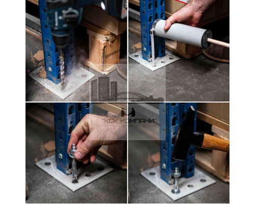 Анкер клиновой с гайкой AKL для бетона ОЦ, M12x115/20 мм