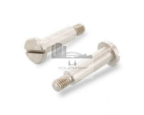 Винт ступенчатый DIN 923 A1 установочный прямой шлиц, M4x8 мм