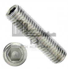 Винт установочный с внутренним шестигранником DIN 913 A2 с плоским концом, M8x60 мм