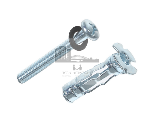 Дюбель-Молли с винтом DY-MO для гипсокартона ОЦ, M5x8x52/16