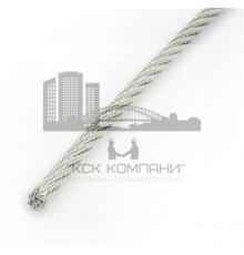 Art. 8382 A4 10,0 мм Канат гибкий нержавеющий для фалов, свивка 7х19