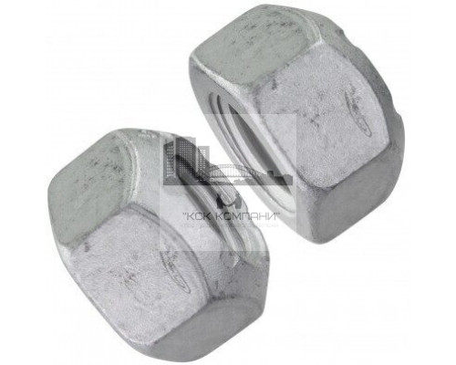 Гайка шестигранная самоконтрящаяся DIN 985 с нейлоновым кольцом, M2.5