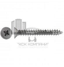 Саморез потайной DIN 7982 A2 с острым концом шлиц PH, 5.5x60 мм