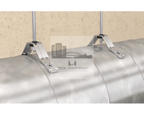 Кронштейн V-образный fischer LRB для монтажа воздуховодов ОЦ, M8 8.5x30x2 мм