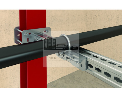 Уголок соединительный fischer FMCE-L short для системы FMS гоц. сталь, M16 84x130x71 мм