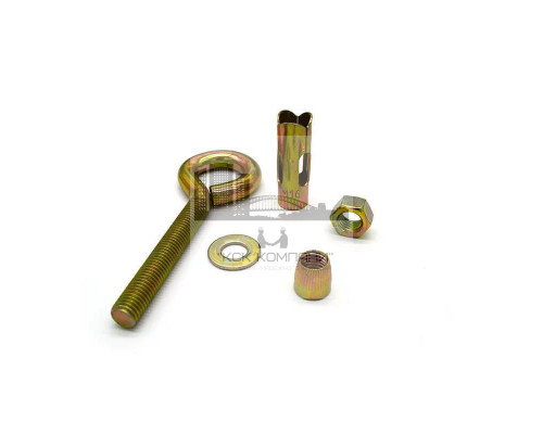 Анкерный болт с кольцом AB-SK желтый цинк, M10 12x70 мм