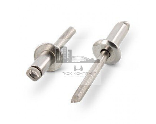 Заклепка вытяжная со стандартным бортиком ISO 15983 A4 открытая, 5x14 мм (8-9.5)