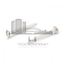 Саморез с острым концом DIN 7971 C A2 цилиндрической головкой прямой шлиц, 2.9x6.5 мм