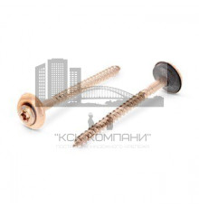 Art. 9287 A2-Cu 4,5X70 TX25 Саморез (шуруп самонарезающий) с полупотайной головкой двухсоставной шайбой 15мм