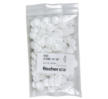 Декоративный белый колпачок fischer ASM 10 W, 16 мм