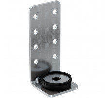 Держатель воздуховодов fischer LKH с виброгасителем L-образный ОЦ, M8 80x35x2.5 мм