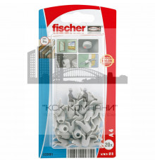Дюбель нейлоновый fischer A 4 K NV для небольшой глубины анкеровки, 8x20 мм