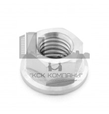 Гайка шестигранная DIN 6923 8.0 с рифленым фланцем, M4