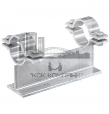 Неподвижная опора fischer FMPS 1/2 для крепления тяжелых трубопроводов гоц. сталь, 6" 125x125x169 мм