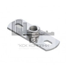 Пластина опорная с гайкой PLST SG оцинкованная сталь, M12 80x30