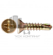 Саморез оконный со сверлом SMR OK SV потайной с насечками шлиц PH ЖЦ, 3.9x35 мм