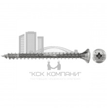 Шуруп полупотайной  FPF-LZ A2F полная резьба шлиц PZ, 4х40 мм