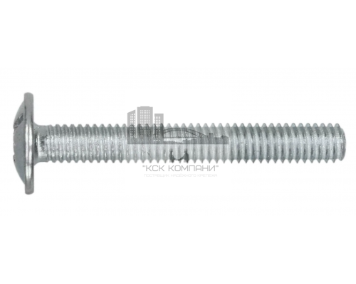 Винт мебельный полукруглый DIN 967 с прессшайбой комбинированный шлиц PZ, M6x12 мм