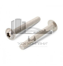 Винт с полукруглой головкой с фланцем ISO 7380-2 A2 шлиц Torx, M6x30 мм