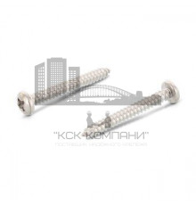 Винт самонарезающий DIN 7981 A2 полукруглый с острым концом шлиц PZ, 4.2x60 мм