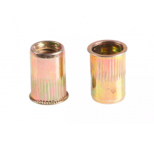 Заклепка-гайка цилиндрическая ZG-CUB ЖЦ с уменьшенным бортиком и насечками, M6x1x16 (0.5-4)