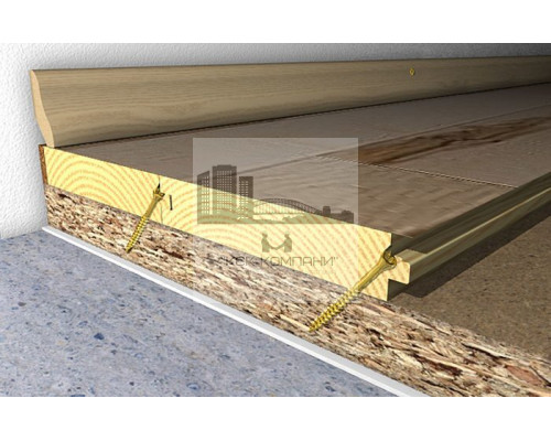 Шуруп потайной  FTF-ST для напольных покрытий неполная резьба шлиц TX ЖЦ, 3.5х55 мм