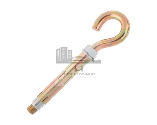 Анкерный болт с крюком AB-PKD двухраспорный ЖЦ, M12 18x260