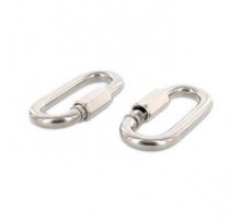 Art. 9077 A4 6 Карабин винтовой нержавеющий с резьбовой муфтой