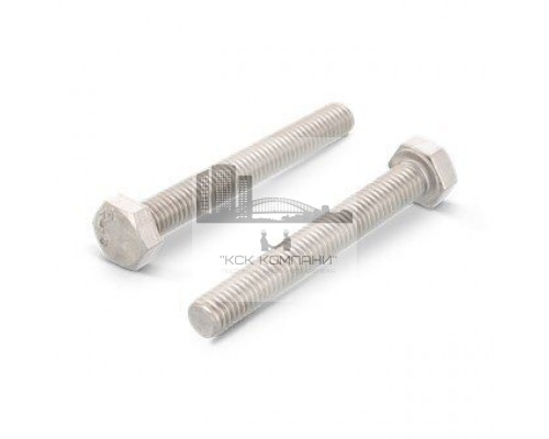 Болт с шестигранной головкой DIN 933 A2 и полной резьбой нержавеющий, M27x55 мм