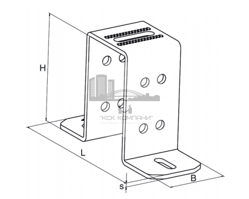 FMUF 120 250x90x121 мм Фланец  для соединения профилей, артикул 547848