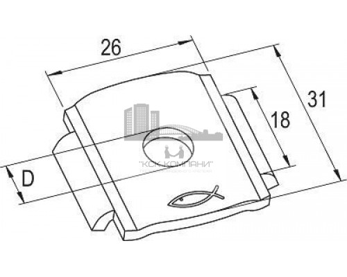 HK 31 10,5 Шайба Fischer сквозного монтажа для системы FLS