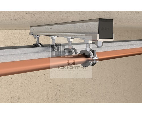 Хомут трубный с гайкой FRS A4 и Epdm-вставкой, M8 15-19 мм (3/8)