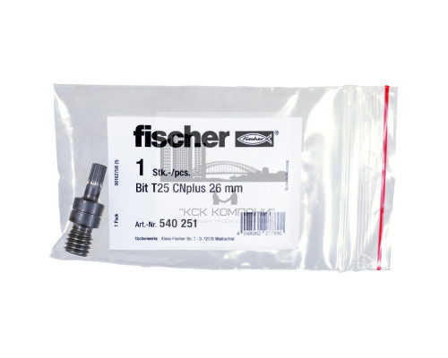 Бита насадка fischer для установочного инструмента Termoz CNPlus, TX25 26 мм