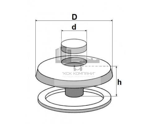 Термошайба для сотового поликарбоната SH T янтарь, 6.5x30 мм