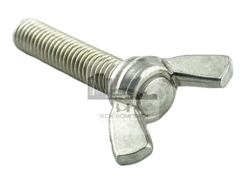 Винт барашковый DIN 316 A2 с прямоугольными лепестками американская форма, M10x16 мм