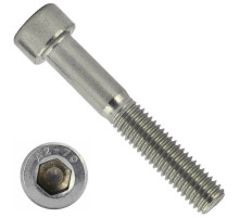 Винт с внутренним шестигранником DIN 912 A2 и неполной резьбой, M5x50 мм