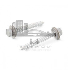 Саморез кровельный острый Art. 9057 A2 A с шестигранной головкой и EPDM-шайбой, 6.5x115 мм