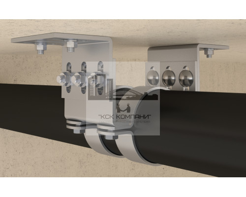 Хомут  FFPS для неподвижной опоры ОЦ, 75-80 мм (2 1/2“)