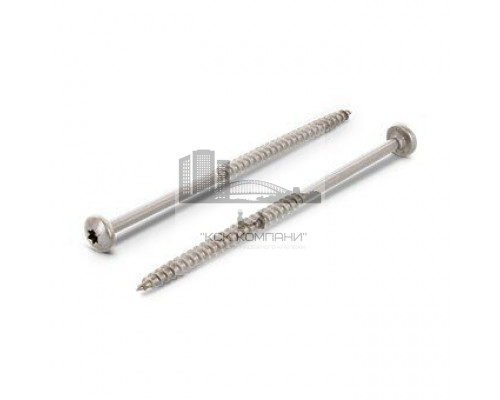 Саморез универсальный полукруглый Art. 9045 A4 неполная резьба шлиц TX, 6x55 мм