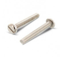 Винт с цилиндрической скругленной головкой DIN 85 A2 и прямым шлицем, M6x10 мм