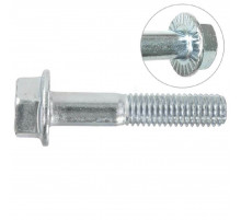 Болт шестигранный с фланцем DIN 6921 10.9 и насечками неполная резьба ОЦ, M16x70 мм