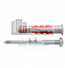 Дюбель универсальный с шурупом fischer DuoSeal S PH TX A2 для влажных помещений, 8x48 мм