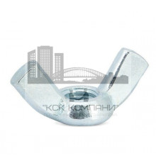 Гайка-барашек DIN 315 с прямоугольными лепестками американской формы ОЦ, M8